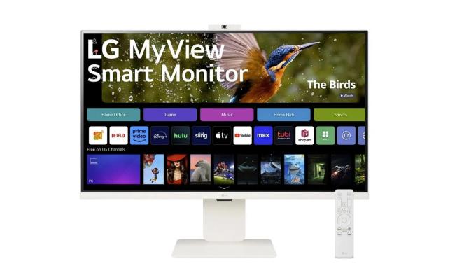LG 27SR50F-W 27" FHD IPS MyView Smart Monitor with webOS and Built-in Speakers ™– Monitor
